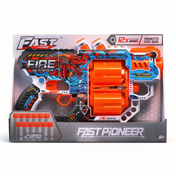 Бластер "Молниеносец" с полимернымипулями, в коробке