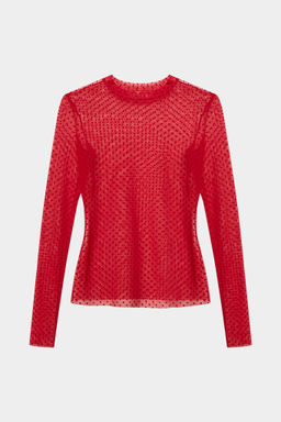 Лонгслив из сетки