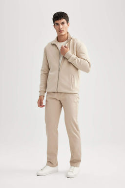 Толстовка Comfort Fit с воротником-стойкой на молнии - Defacto фото 2