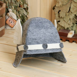 Шапка для бани Галльская, серая