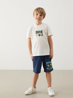 Minecraft Bask?l? Erkek ?ocuk Ti??rt ve ?ort 2li