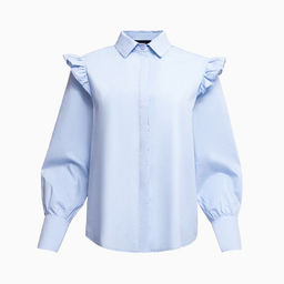 Рубашка женская MIST: Classic Collection, размер 46, голубая