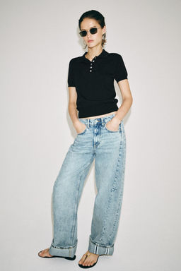 JEANS ZW COLLECTION RELAXED TIRO BAJO / Azul - Zara фото 5