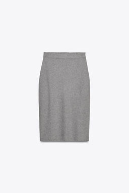 PLAIN KNIT MIDI SKIRT - Zara фото 3