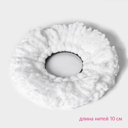 Цена за 2 шт. Насадка для швабры с отжимом - центрифугой Доляна, длина нитей 10 см, микрофибра, МИКС  фото 2