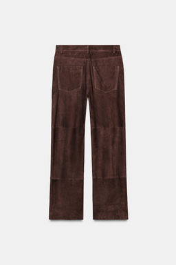 ZW COLLECTION LIMITED EDITION 100% SUEDE TROUSERS