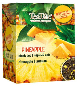 TeaTale/Сочные фрукты/ Ананас / (660) чай черный вес 100 г (Рязанская ЧФ)