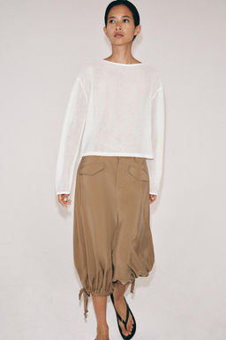 JERSEY R?STICO CALADO / Blanco - Zara фото 2