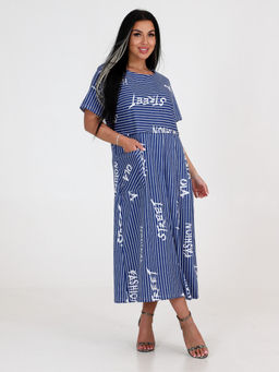 Мария ПЛАТЬЕ ЖЕНСКОЕ (Синий) - А-дина фото 4