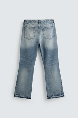JEANS FLARE FIT ROTOS / Azul medio - Zara фото 8