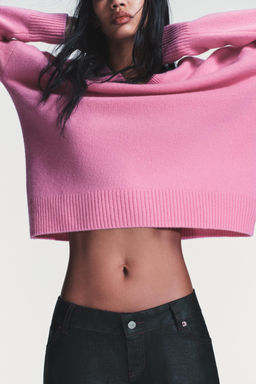 100% WOOL OVERSIZE JUMPER - Zara фото 3