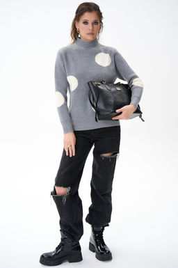 Свитер Зои (серый) - Эльза фото 5