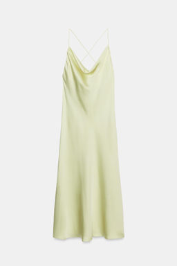 VESTIDO LENCERO SATINADO ZW COLLECTION / Verde agua - Zara фото 6