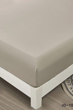 Комплект постельных принадлежностей, простыня на резинке Борт 25 + 2 наволочки 70*70 серый