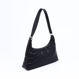 Сумка-багет на молнии, цвет чёрный - Simaland фото 2