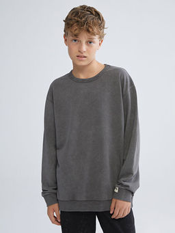 Bisiklet Yaka Erkek ?ocuk Sweatshirt