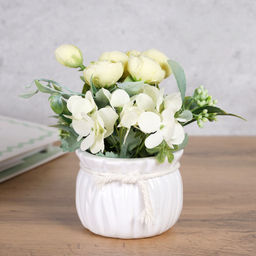 Цветочная композиция Букет гортензии 17 см / 6096W/NW713 / (Желтый) - Галеонтрейд фото 9