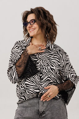 Блуза ANELLI 1801 зебра  фото 9