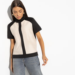 Водолазка комбинированная Фирменное приветствие (new) - Charutti фото 6