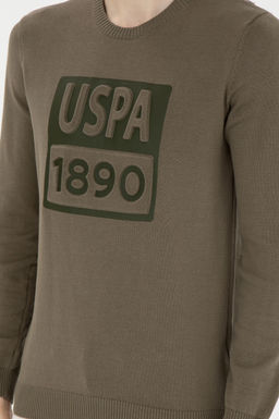 U. S. Polo Assn / Мужской свитер цвета хаки - U.s. polo assn фото 12