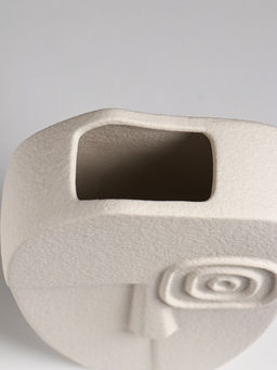 Ваза «Ачиль», 20.5×13 см, керамика, белая