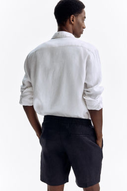 Pantal?n corto de lino Regular Fit - H&m фото 5