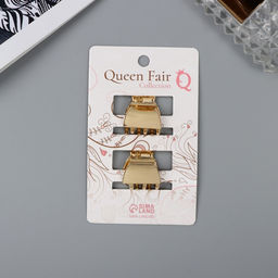 Цена за 2 шт. Крабик для волос «Шерри», набор 2 шт., классика, 2 см