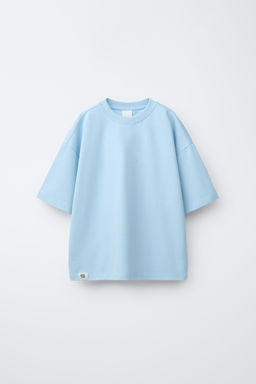 CAMISETA LISA INTERLOCK / Azul claro