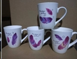 Кружка Перья/ 6201 /уп 72/