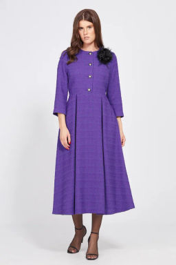 Платье твид 2495 фиолетовый - Eola фото 5