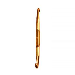 Для вязания Gamma HD крючок двухстор. алюминий d 7.0 - 8.0 мм 13 см в чехле  фото 4