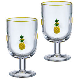 НАБОР БОКАЛОВ ДЛЯ ВИНА FRUITY PINEAPPLE ИЗ 2 ШТ. 350 МЛ - Lefard фото 4