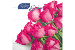 Цена за 2 шт. Салфетки GrandPero Deluxe 33х33 "Розы" 3сл 20л, 12 в тр. уп.2302