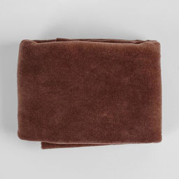 Цена за 2 шт. Ткань для рукоделия, велюр на трикотажной основе, цвет коричневый, лоскут 45 × 50 см