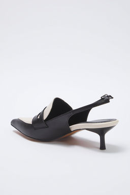Trendyol Shoes Siyah Renk Bloklu Arkas? Ac?k Kad?n Ince Topuklu Ayakkab? TAKSS25TO00031 - Trendyolmilla фото 7
