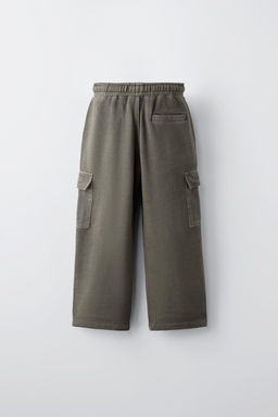 GARMENT DYED CARGO TROUSERS - Zara фото 5