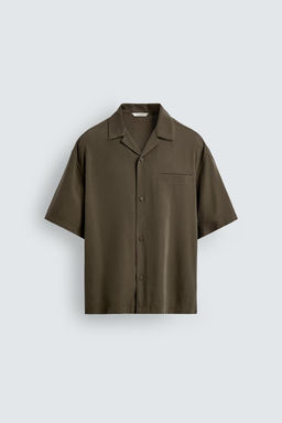CAMISA FLUIDA RELAXED FIT / Marr?n / Topo - Zara фото 6