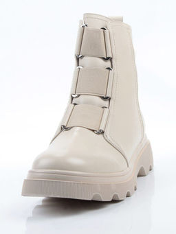 04-M2-706 BEIGE Ботинки зимние женские (натуральная кожа, натуральный мех)