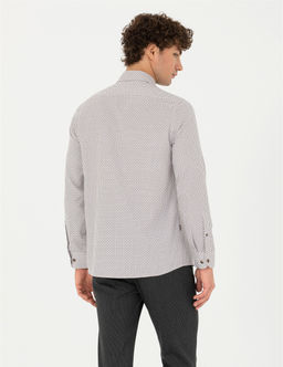 Kahverengi Slim Fit Uzun Kollu G_mlek - Pierre cardin фото 5