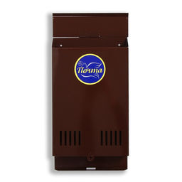 Ящик почтовый без замка (с петлёй), вертикальный, коричневый