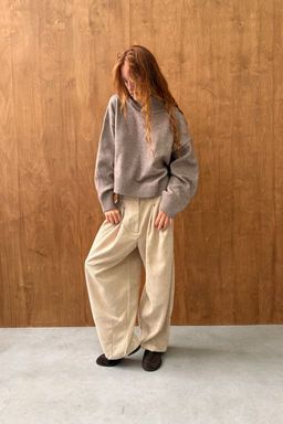 Блуза женская МЯГКО128/04/Коричневый меланж - M&G all natural фото 10