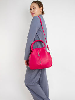 LACCOMA сумка Кармэн-24-L815-маджента эко кожа хлопок  фото 5