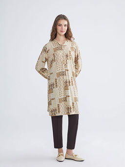 Hakim Yaka Desenli Kad?n Tunik