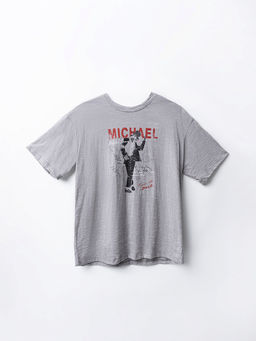 Футболка свободного силуэта женская серая - Mark formelle фото 5