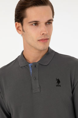 Свитшот мужской U.S. Polo Assn антрацитовый фото 9