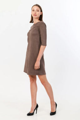 Платье женское, цвет коричневый
