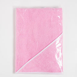 Полотенце уголок махровое Крошка Я 85х85 см, цвет розовый, 100% хлопок, 340 г/м2  фото 8