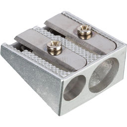 Точилка металлическая клиновидная Attache Economy, два отверстия  фото 2