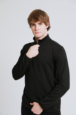 Лонгслив half-zip Чёрный