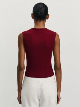 Базовый топ в рубчик / Zarina  фото 5